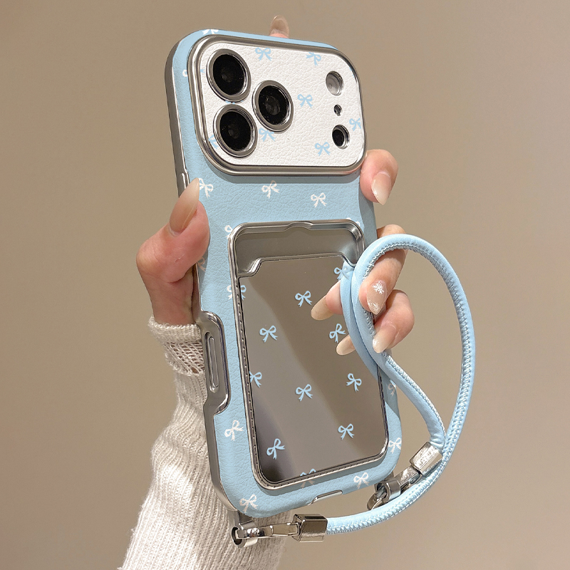Wallets - Cute Bow Mirror Card Holder Phone