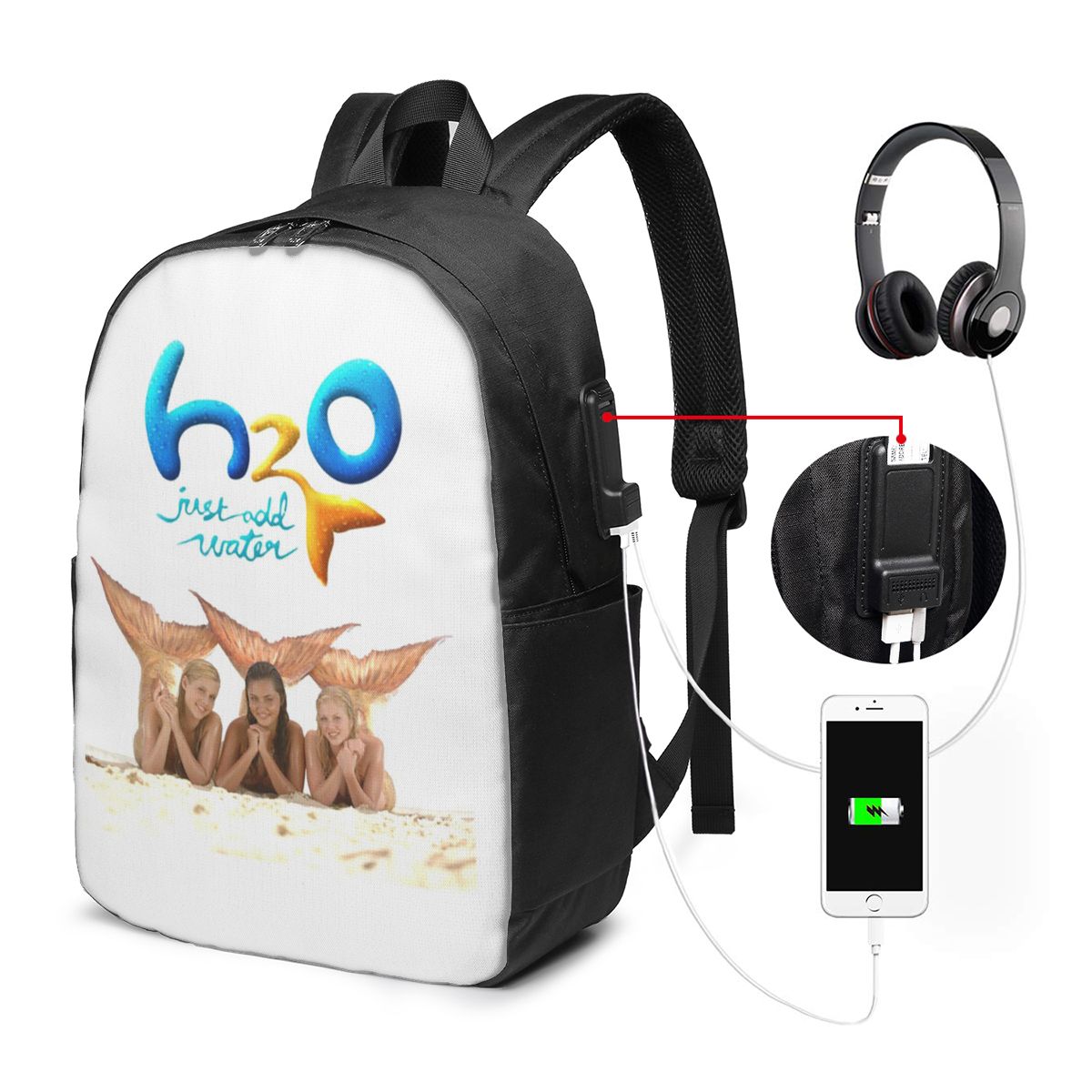 Travel Bags - Cartoon Anime H2O Just Add Water