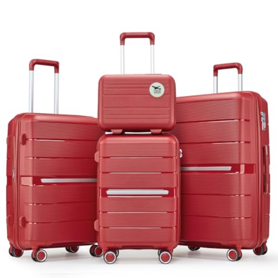 Luggage Sets 4 Pcs Expandable  - Expandable Hard Shell Luggage Set recension och pris
