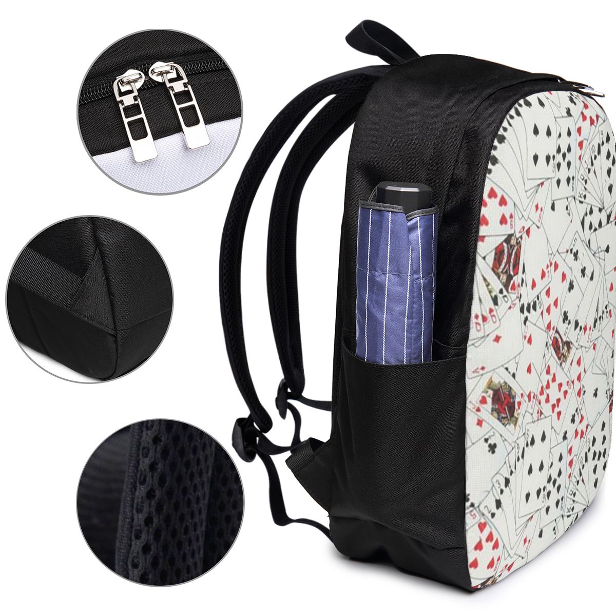 Playing Cards Poker Print Back - Backpacks recension och pris