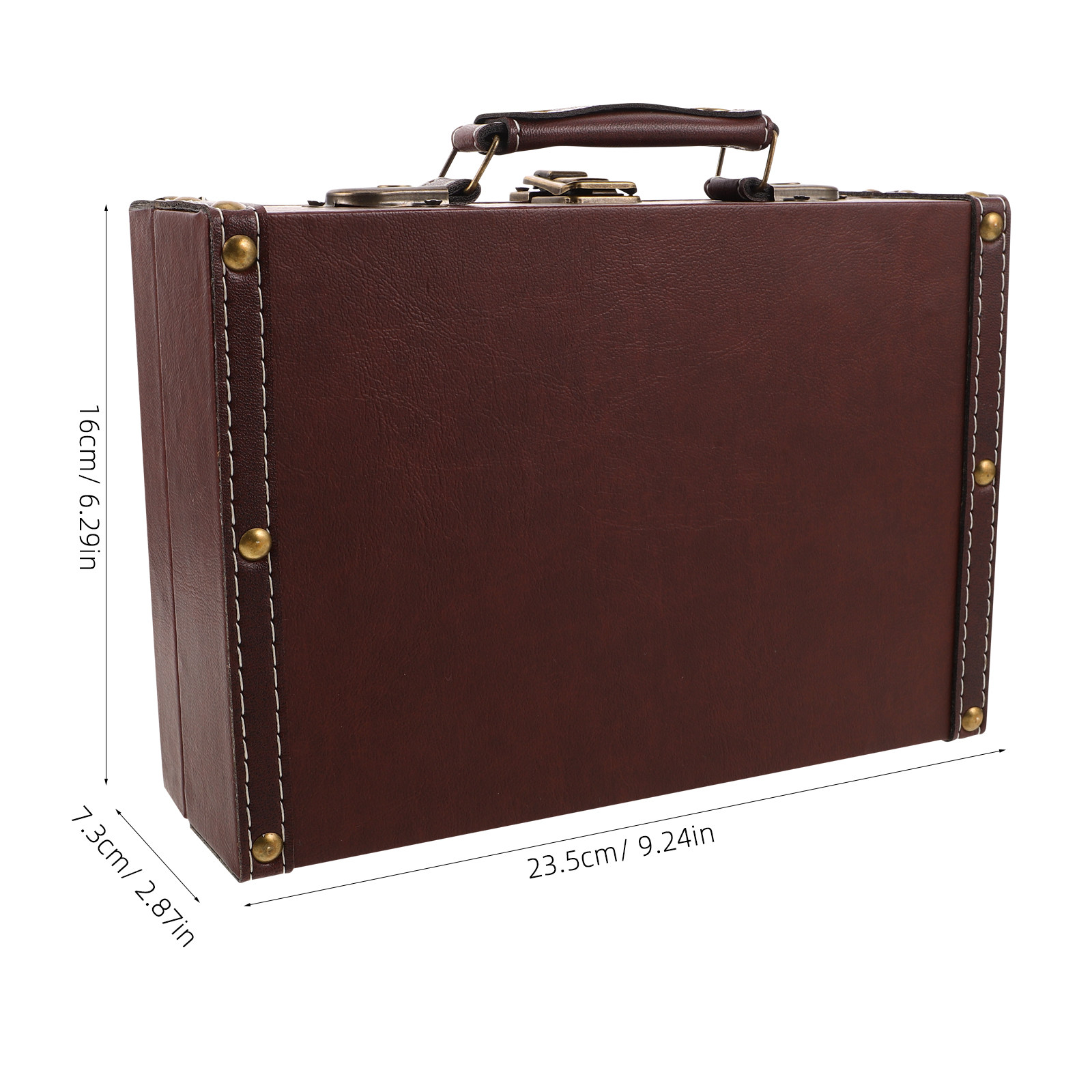 Vintage Wooden Storage Box Ret - Retro Vintage Trunk Suitcase recension och pris