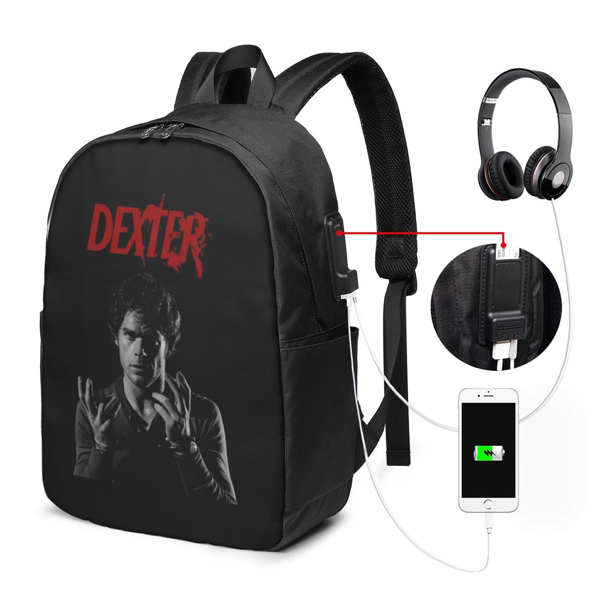 Movie Dexter Morgan Backpack T - Travel Bags recension och pris