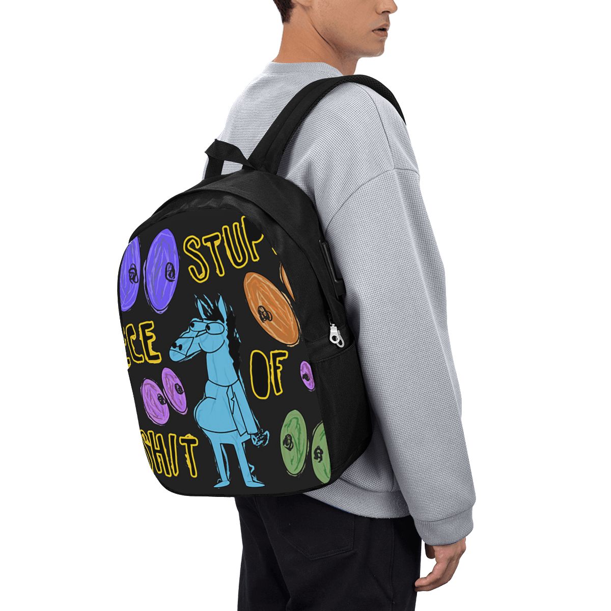 Cartoon Bojack Horseman Stupid - Backpacks recension och pris